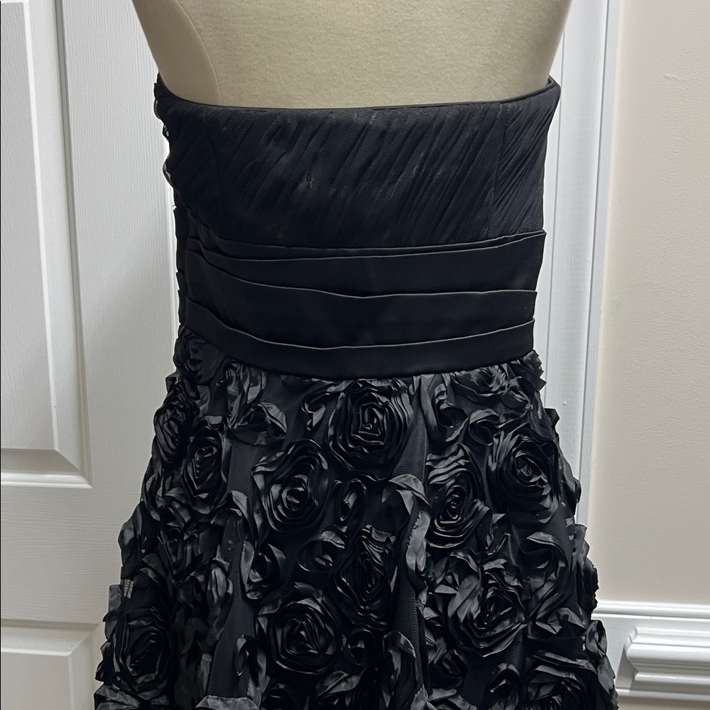 White House Black Market Black Strapless Dress size 10 346 - Picture 6 of 10